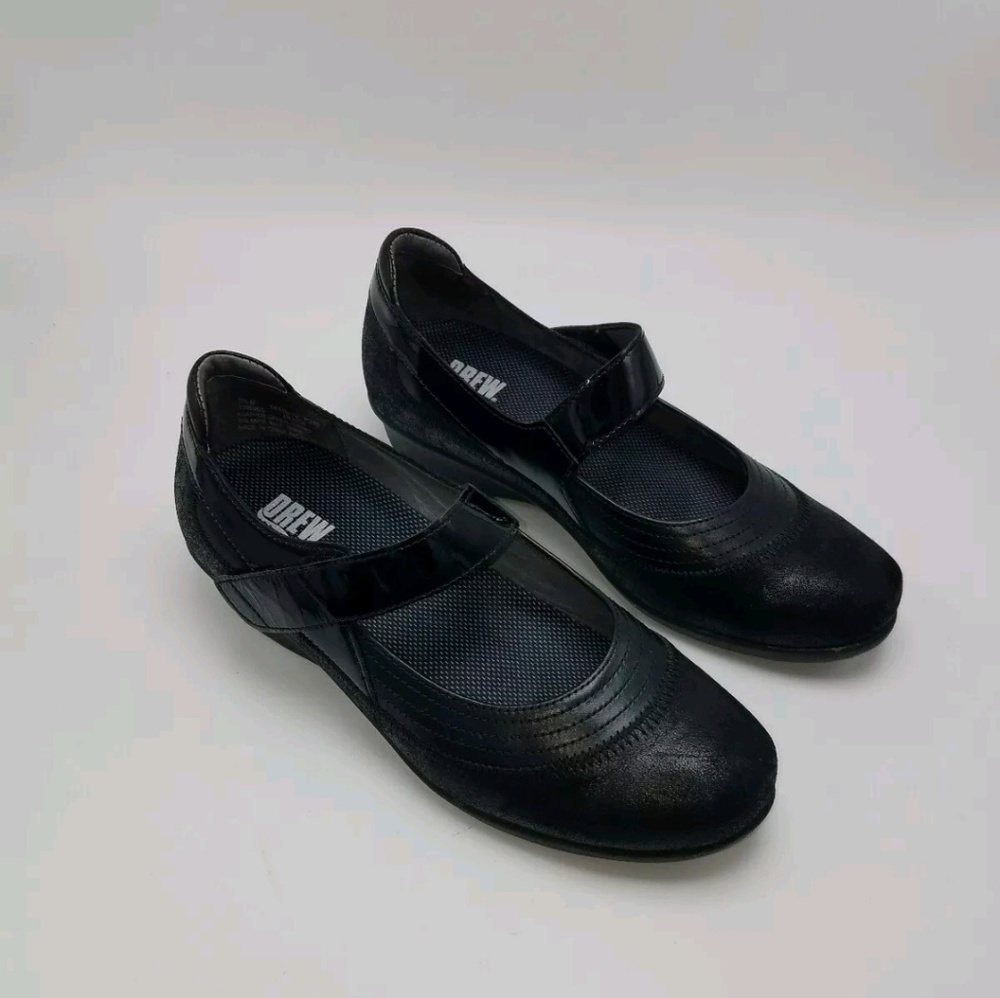 Drew Womens Genoa Mary Jane Black Shoes Size 7.5 M